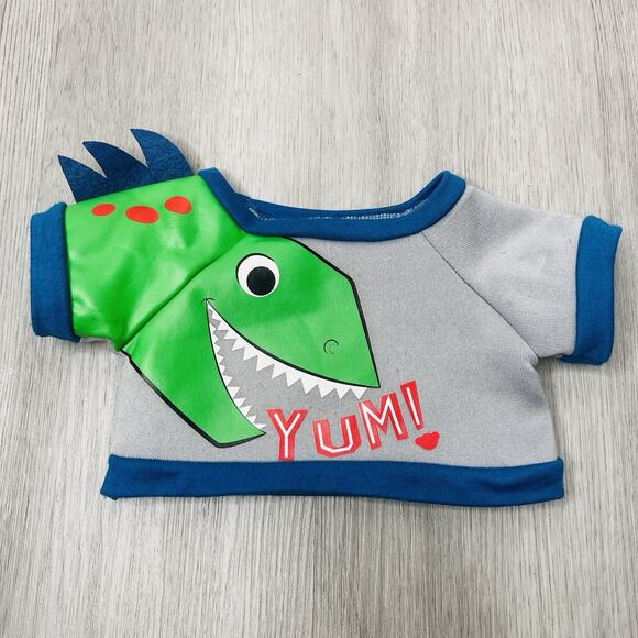 Build A Bear Lion Plush Stuffed Animal With A Shark Shirt - Picture 5 of 8